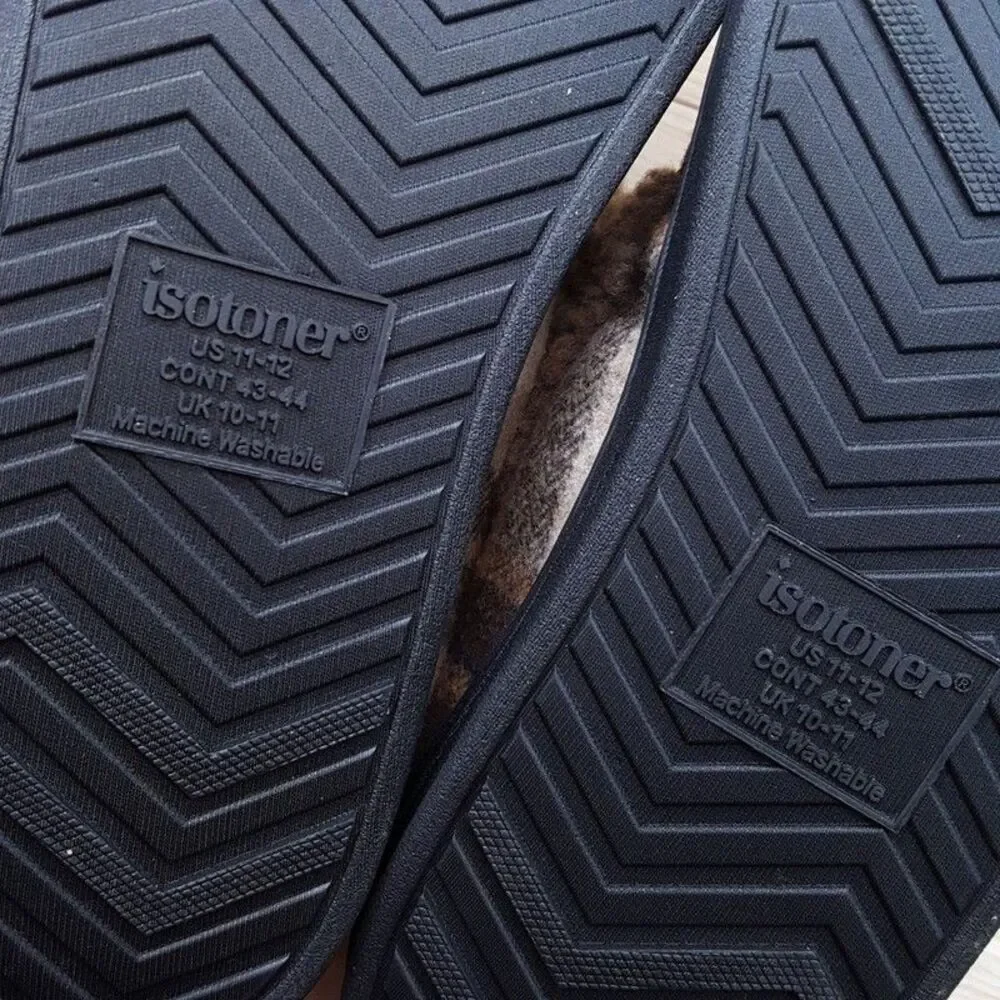 isotoner slippers mens